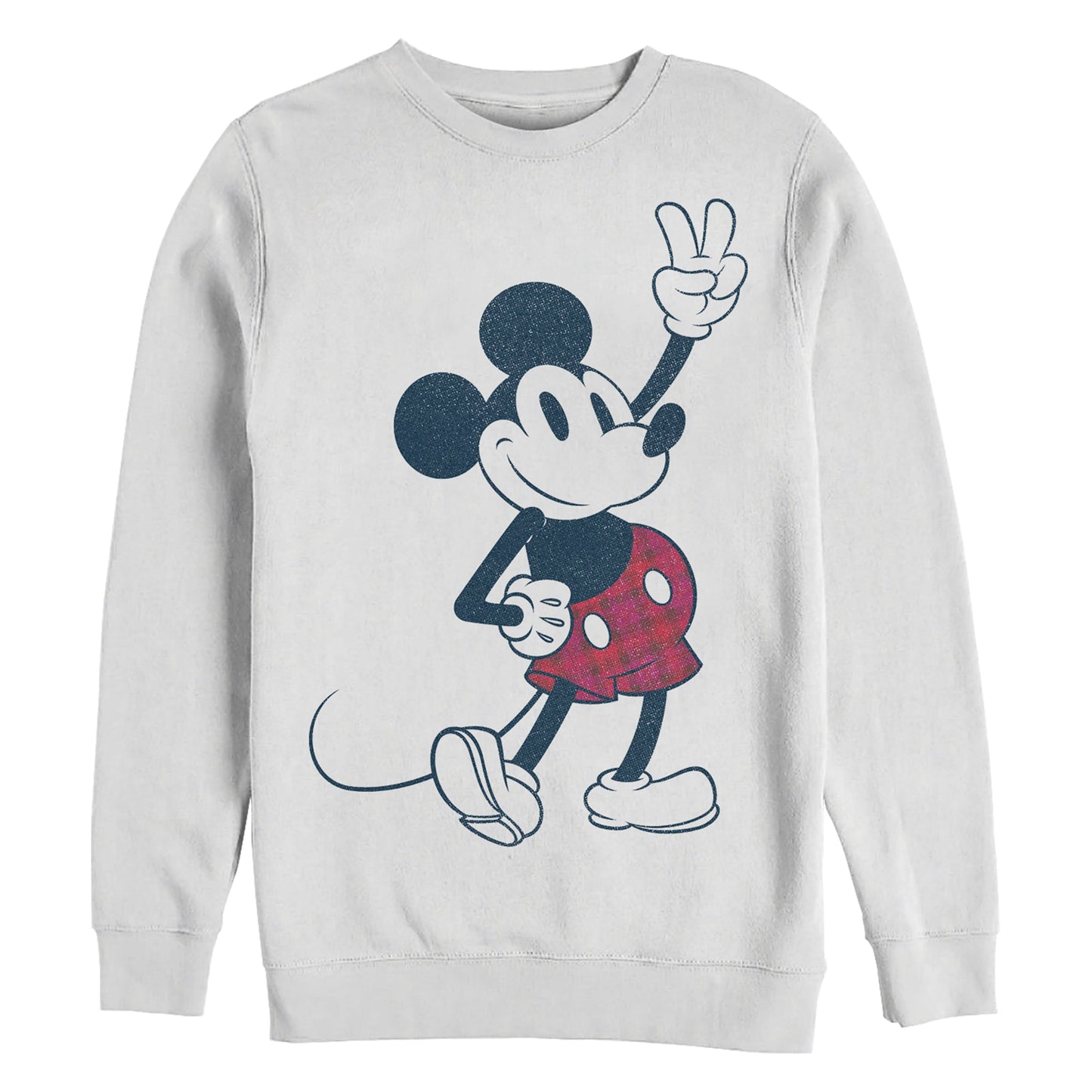 Disney Plaid Mickey Mens Sweatshirt