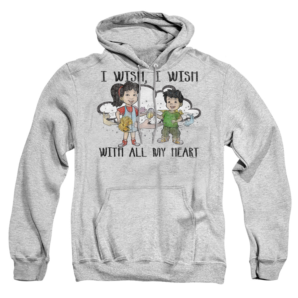 Dragon Tales I Wish With All My Heart Mens Hoodie Athletic Heather Officially Licensed