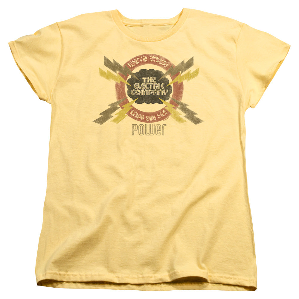 Electric Company Power Womens T Shirt Banana Officially Licensed