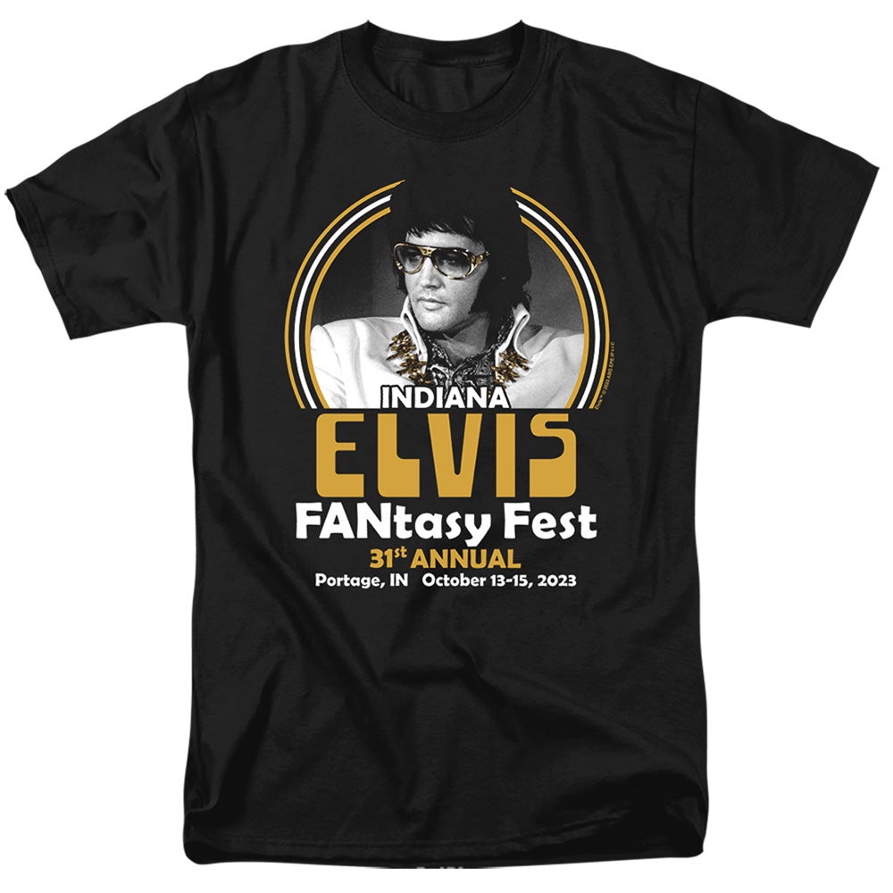 Elvis Fantasy Fest 2023 Mens T Shirt Black Officially Licensed