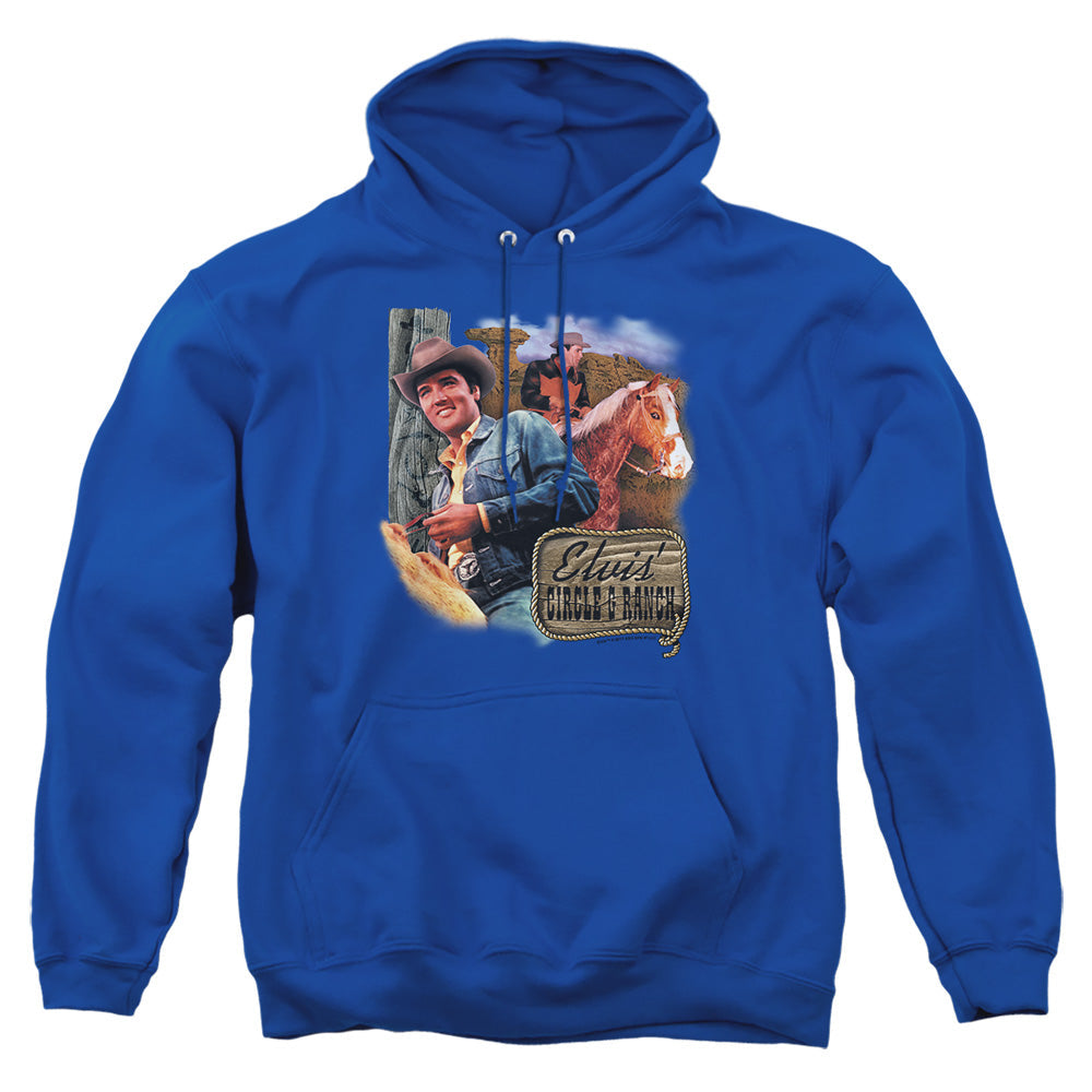 Elvis Presley Ranch Mens Hoodie Royal Officially Licensed