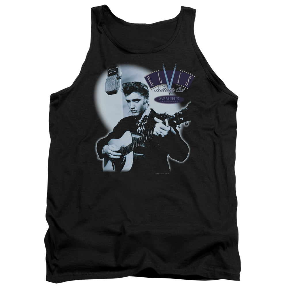 Elvis Presley Hillbilly Cat Mens Tank Top Shirt Black