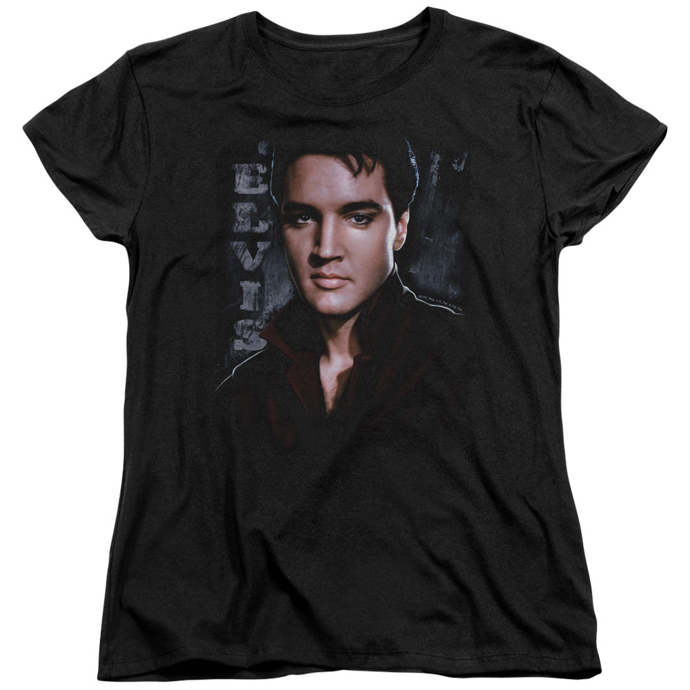 Elvis Presley Tough Womens T Shirt Black Officially Licensed