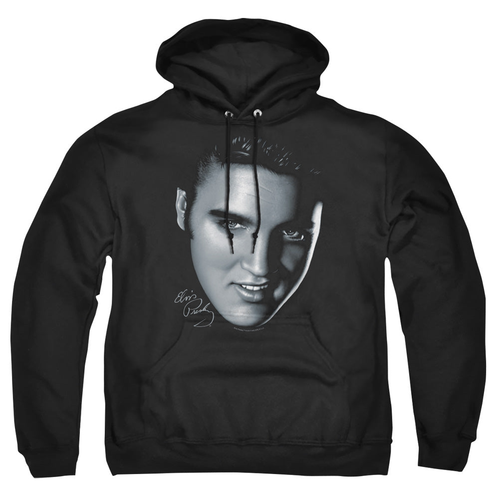 Elvis Presley Big Face Mens Hoodie Black Officially Licensed