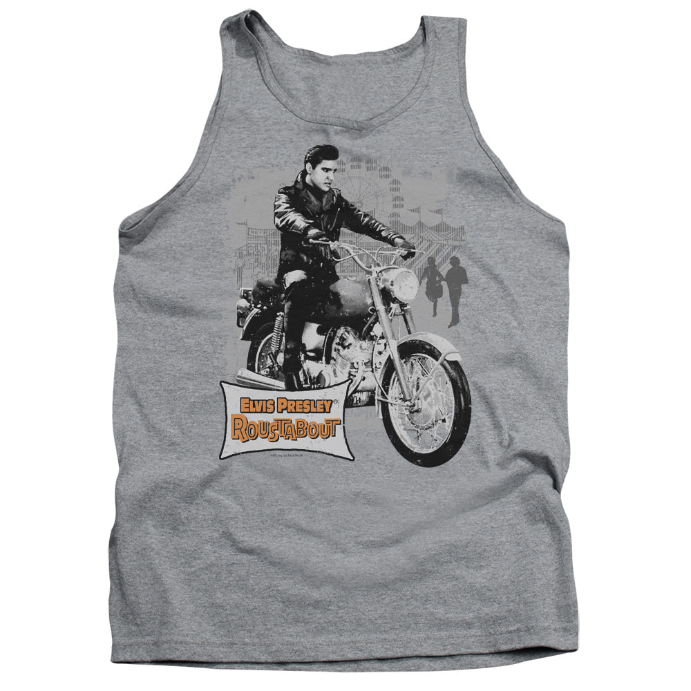 Elvis Presley Roustabout Poster Mens Tank Top Shirt Athletic Heather Officially Licensed
