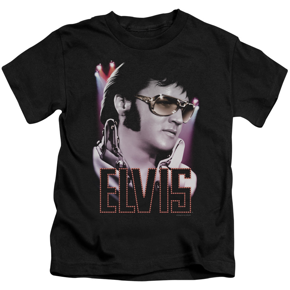 Elvis Presley 70s Star Juvenile Kids Youth T Shirt Black Officially Licensed