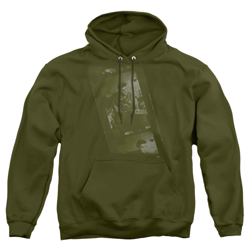 Elvis Presley Army Mens Hoodie Military Green Officially Licensed