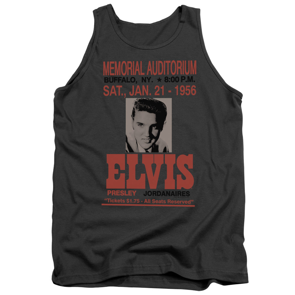 Elvis Presley Buffalo 1956 Mens Tank Top Shirt Charcoal Officially Licensed