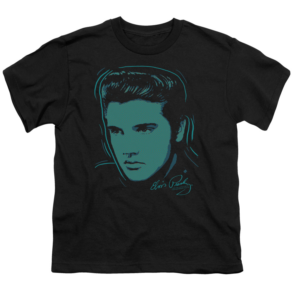 Elvis Presley Young Dots Kids Youth T Shirt Black Officially Licensed