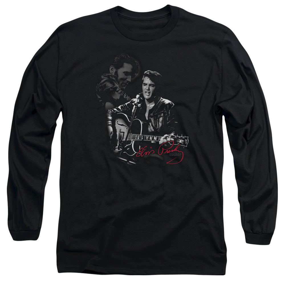 Elvis Presley Show Stopper Mens Long Sleeve Shirt Black Officially Licensed Officially Licensed