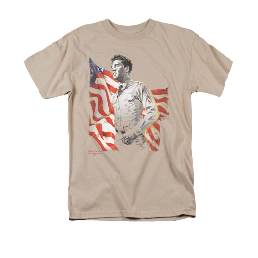 Elvis Presley Freedom Mens T Shirt Sand Officially Licensed