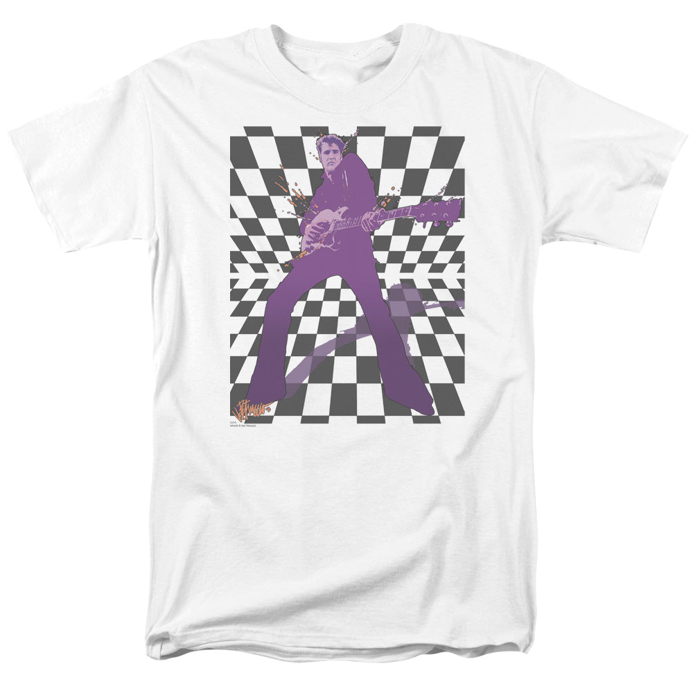 Elvis Presley Lets Rock Mens T Shirt White Officially Licensed