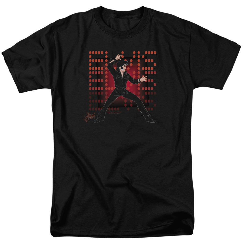 Elvis Presley 69 Anime Mens T Shirt Black Officially Licensed