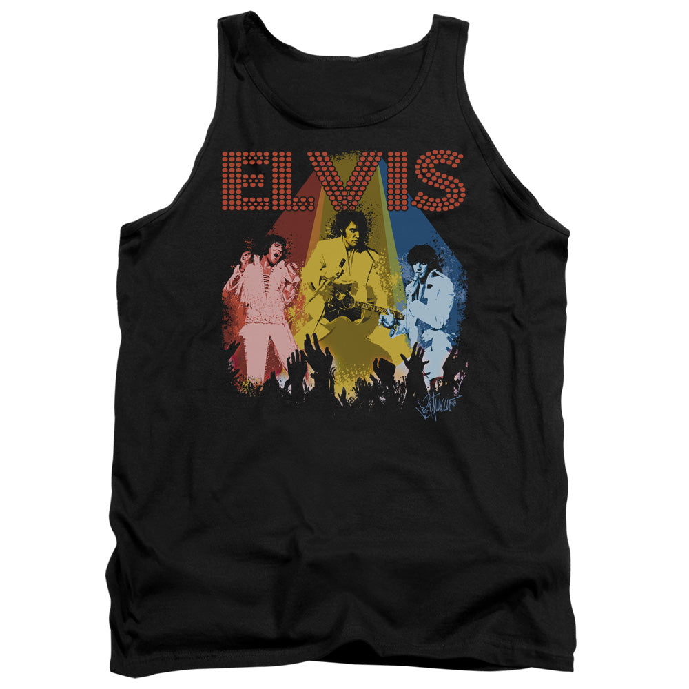 Elvis Presley Vegas Remembered Mens Tank Top Shirt Black Officially Licensed