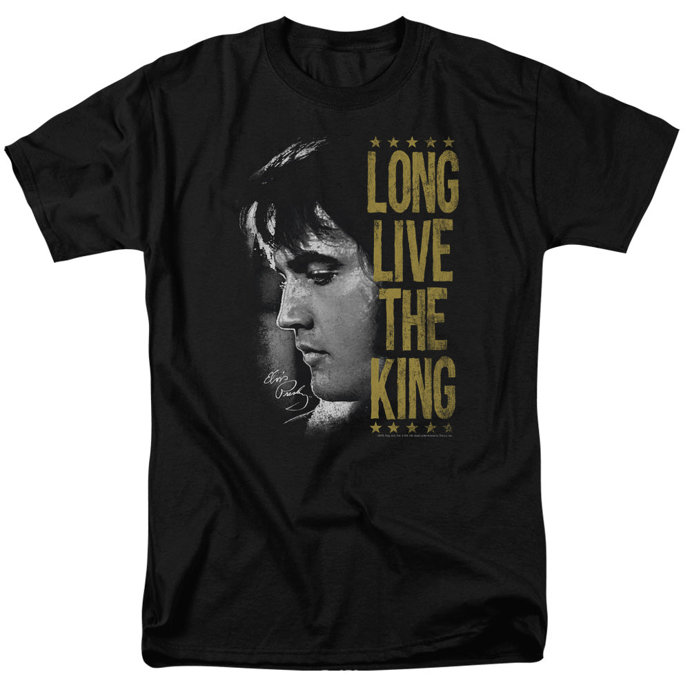 Elvis Presley Long Live The King Mens T Shirt Black Officially Licensed