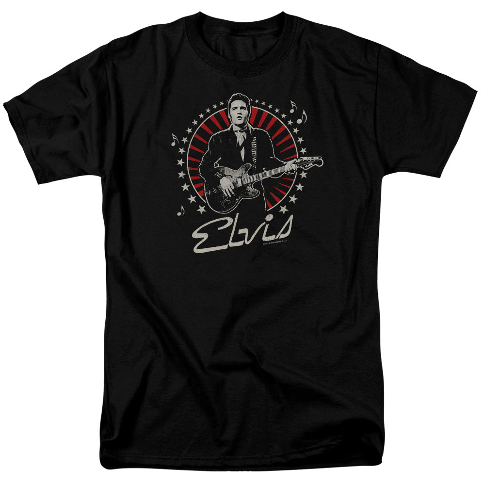 Elvis Presley Stars Mens T Shirt Black Officially Licensed