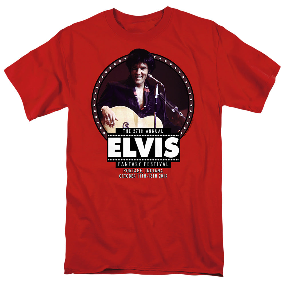 Elvis Presley Elvis Fantasy Fest 2019 Mens T Shirt Red Officially Licensed