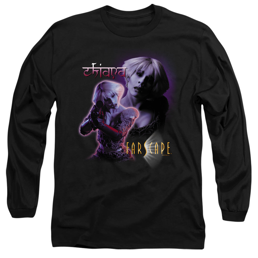 Farscape Chiana Mens Long Sleeve Shirt Black Officially Licensed Officially Licensed