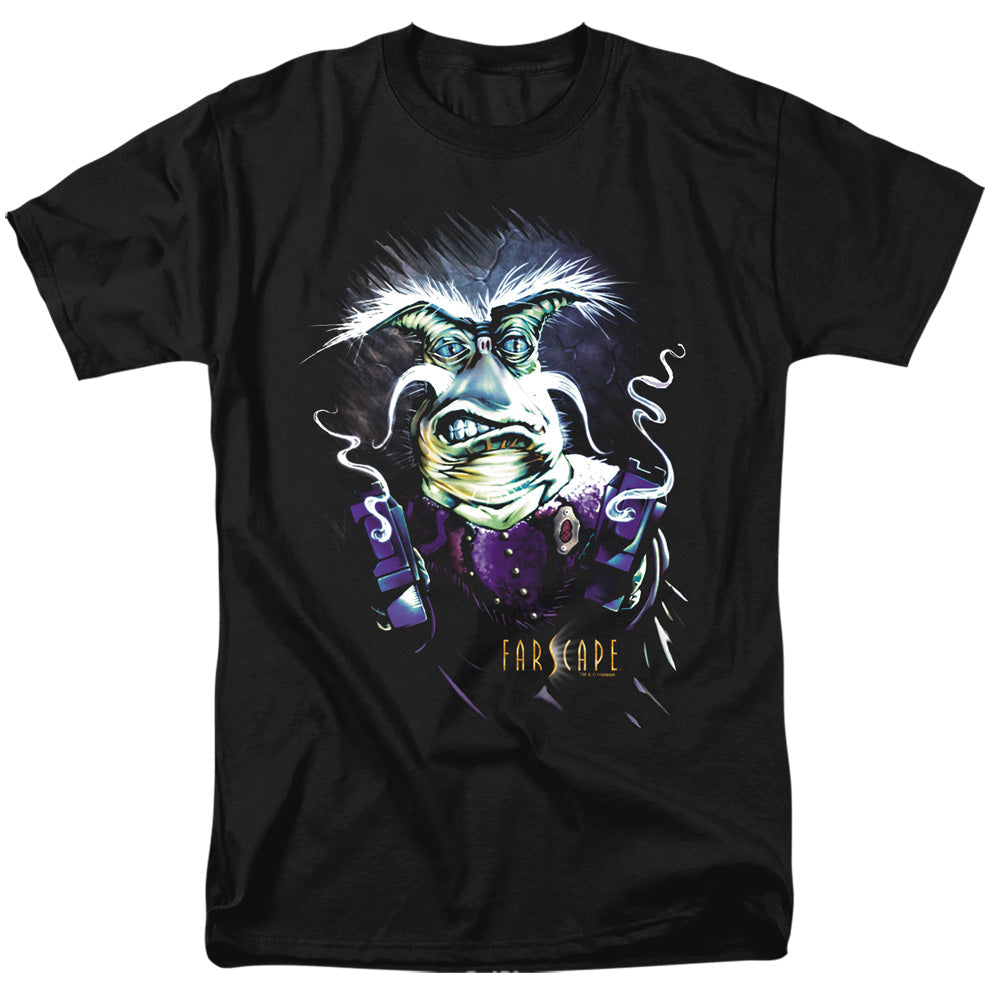 Farscape Rygel Smoking Guns Mens T Shirt Black Officially Licensed