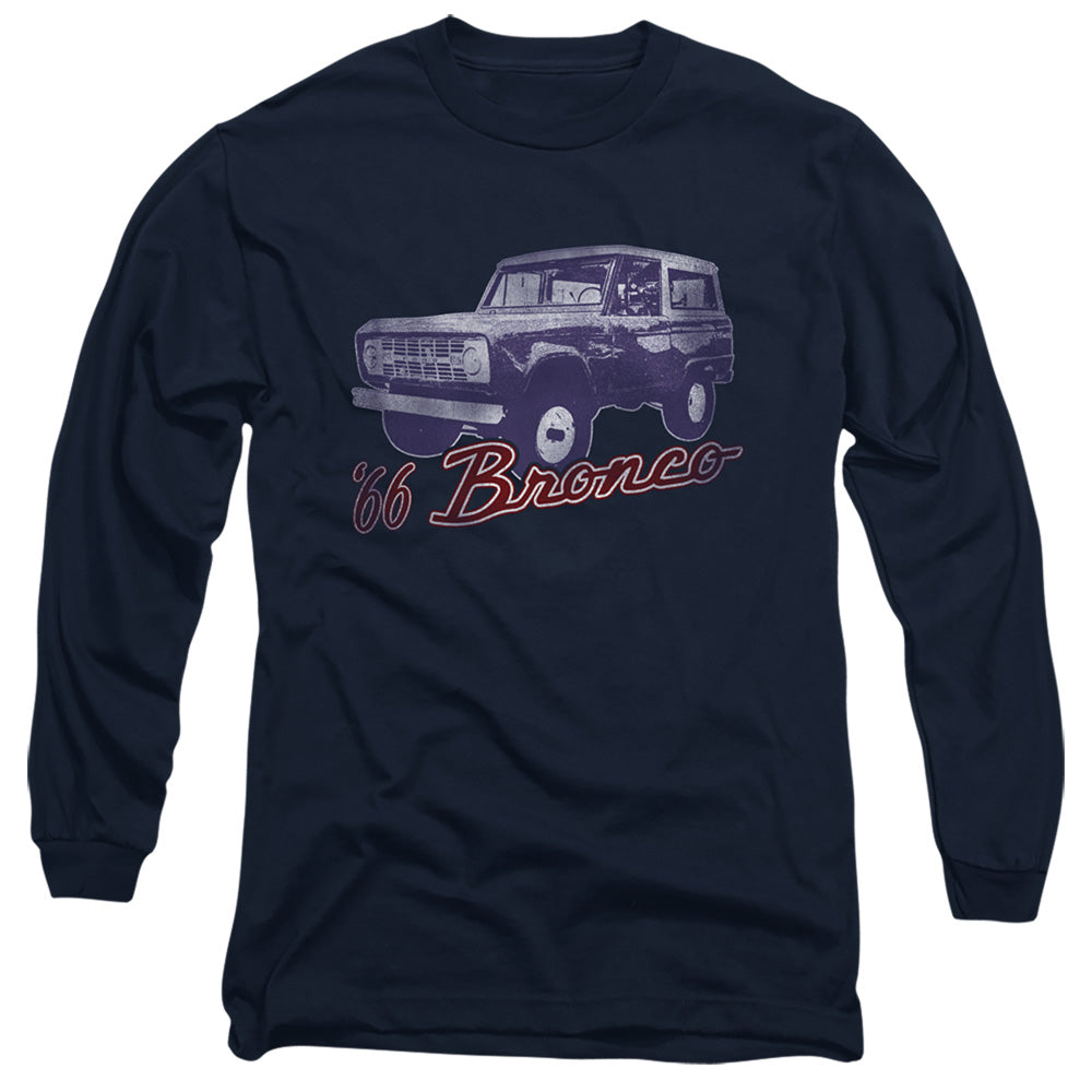 Ford Bronco 66 Bronco Classic Mens Long Sleeve Shirt Navy Officially Licensed