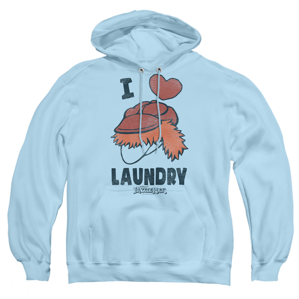 Fraggle Rock Laundry Lover Mens Hoodie Light Blue