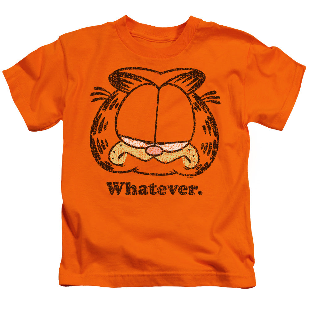 Garfield Whatever Juvenile Kids Youth T Shirt Orange