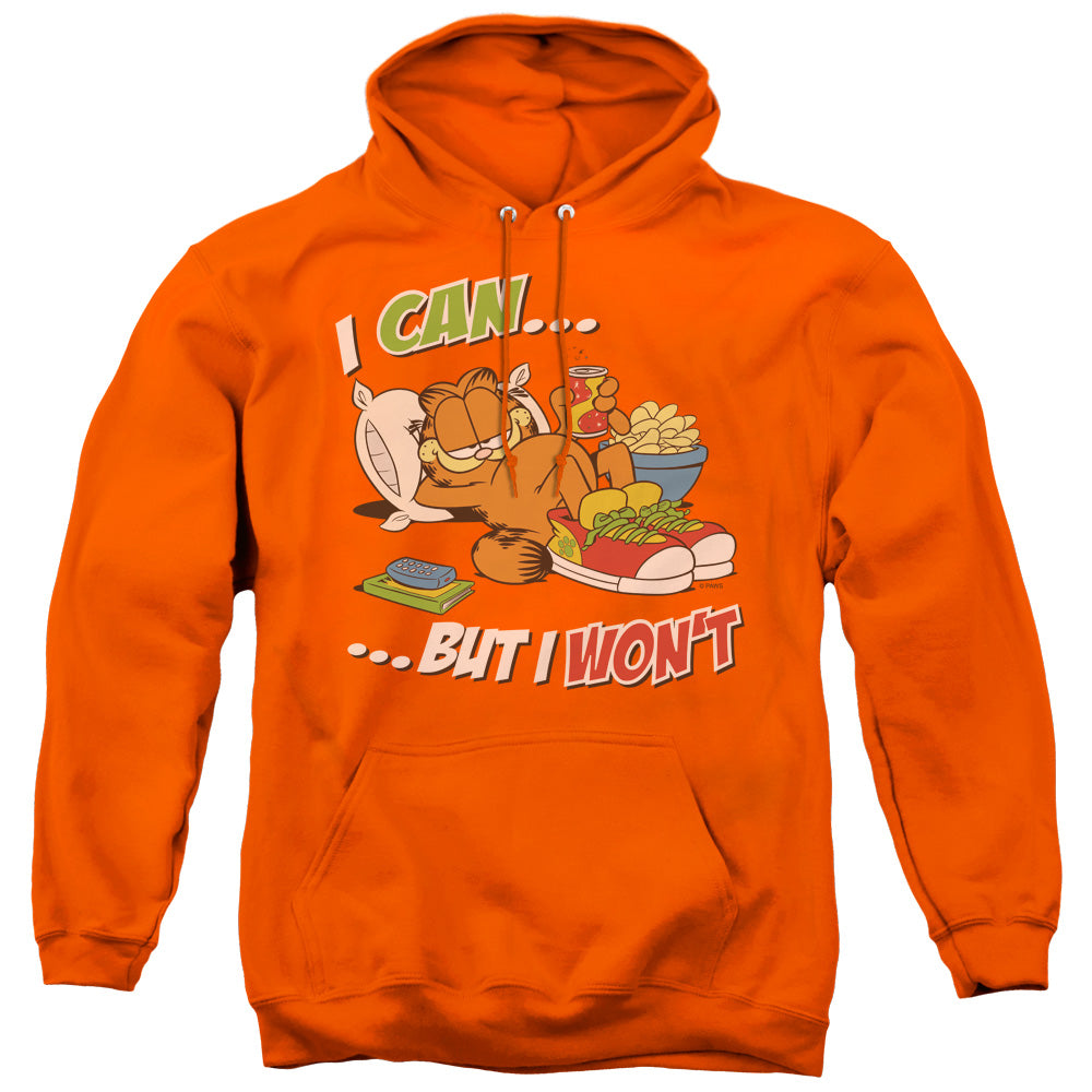 Garfield I Can... Mens Hoodie Orange