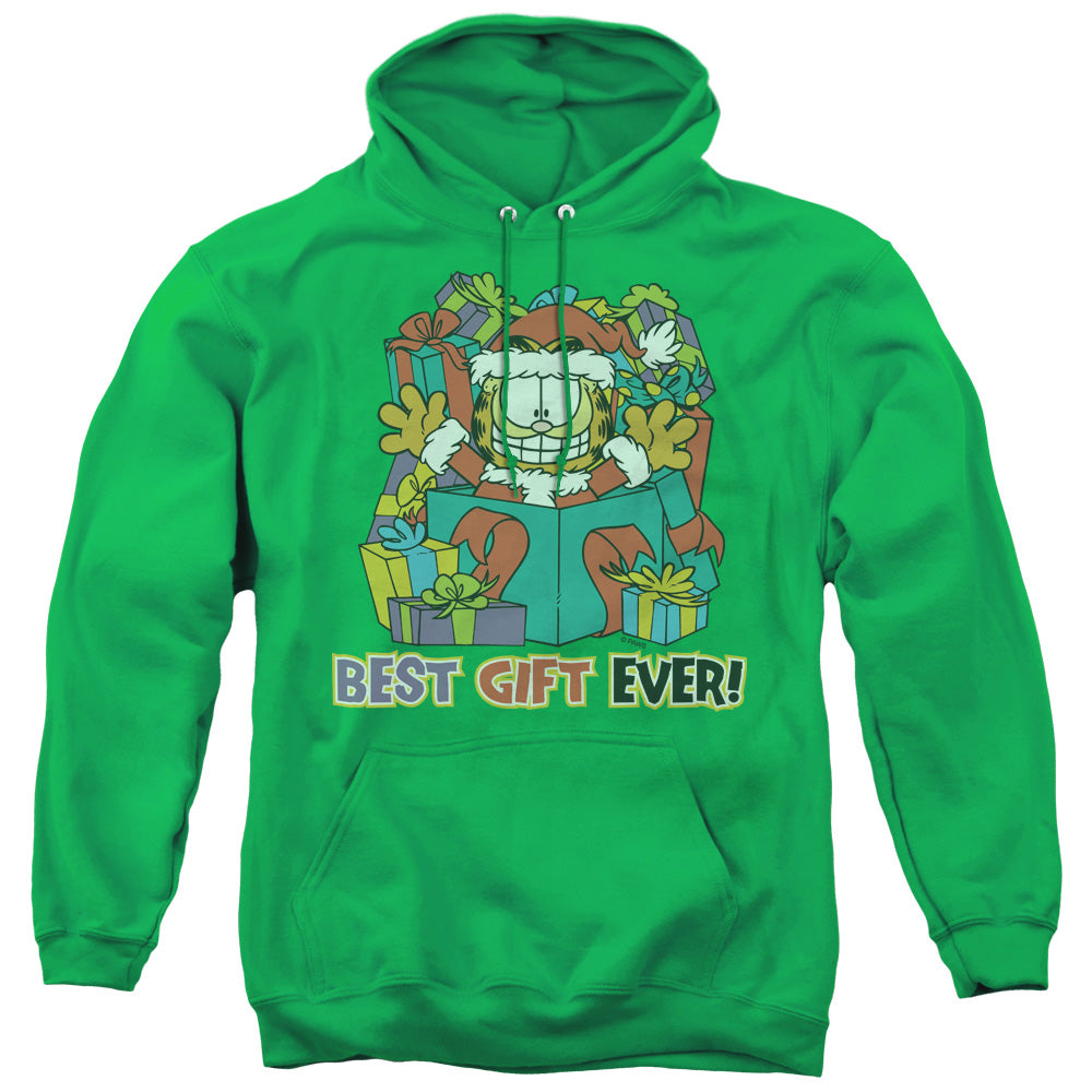 Garfield Best Gift Ever Mens Hoodie Kelly Green