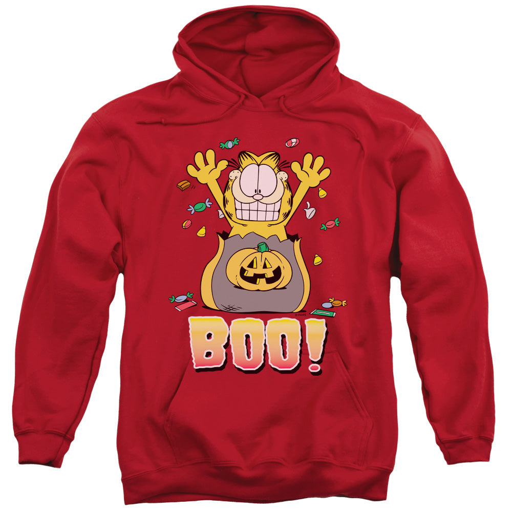 Garfield Boo! Mens Hoodie Red