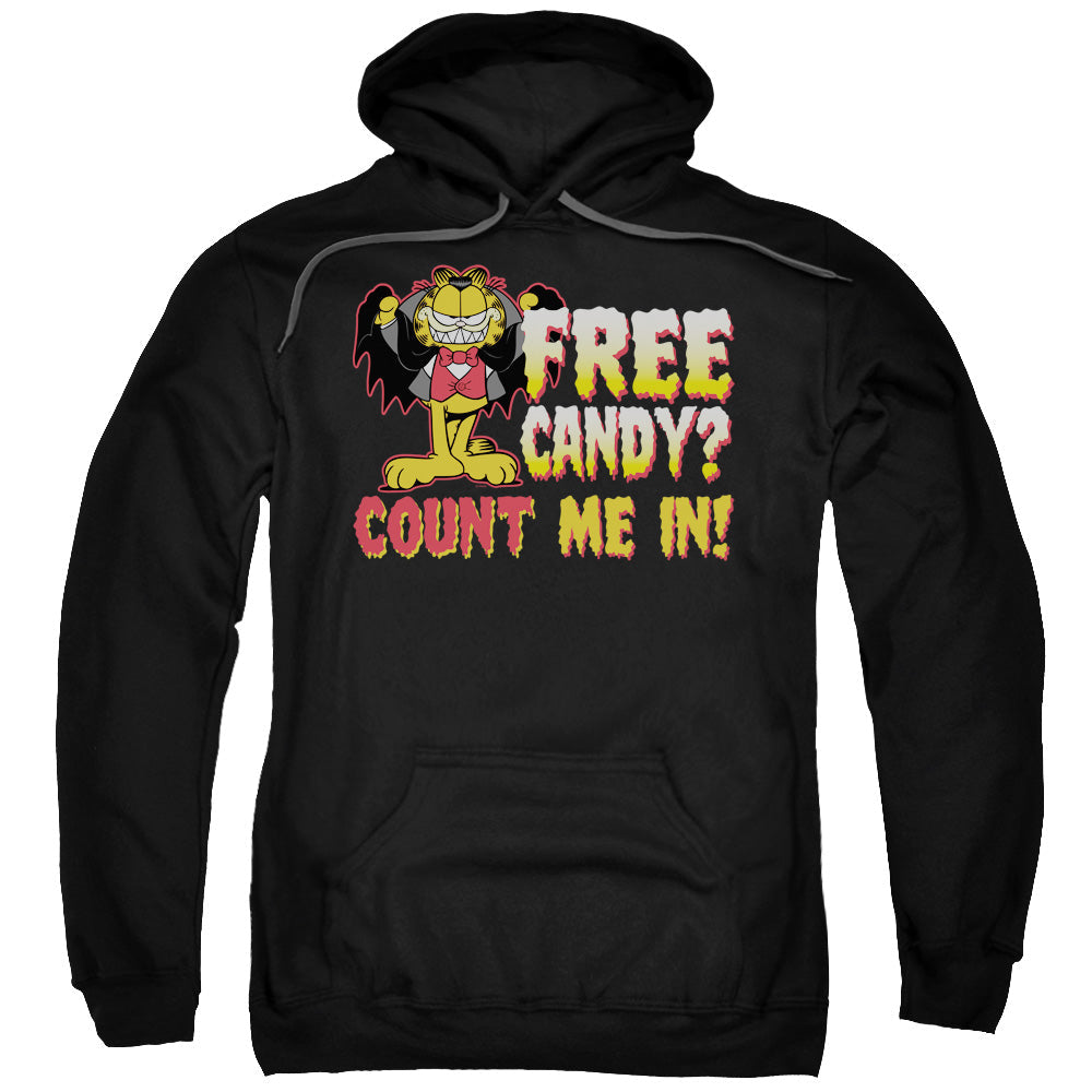 Garfield Count Me In Mens Hoodie Black