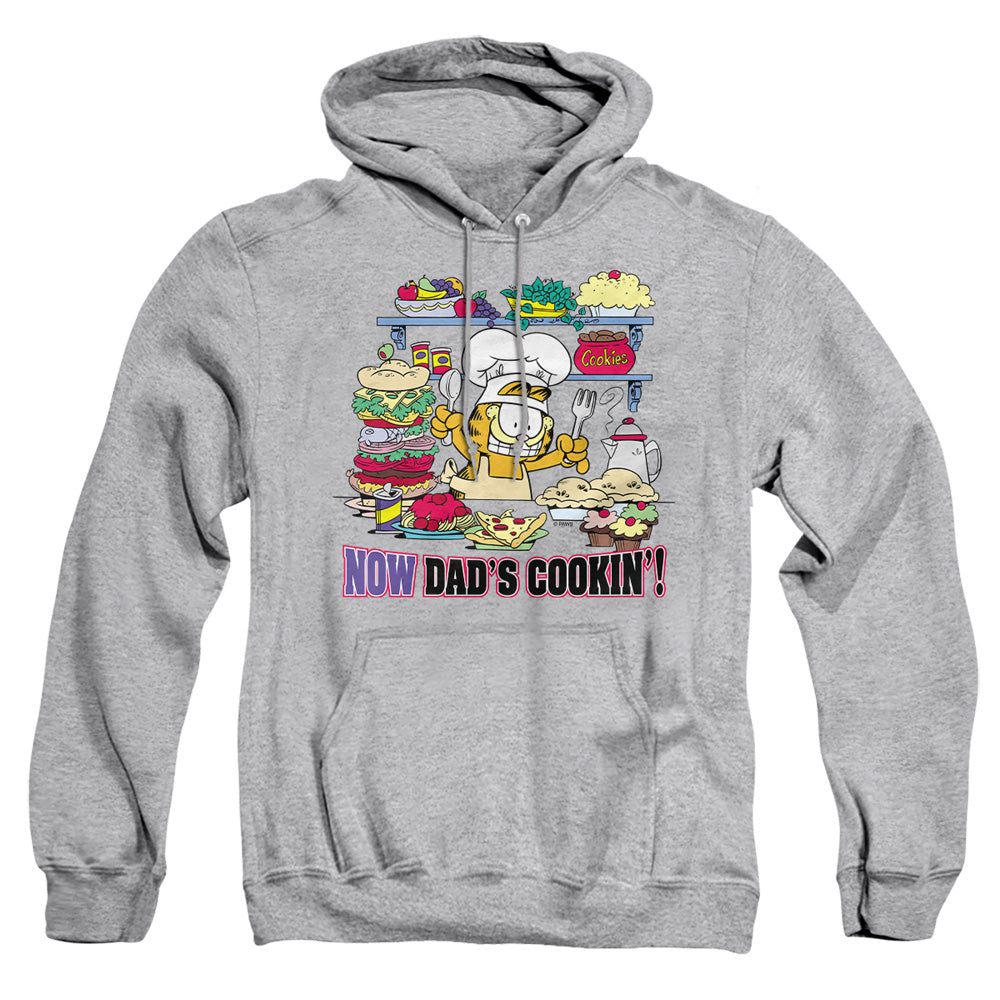 Garfield Now Dads Cooking Mens Hoodie Athletic Heather Officially Licensed