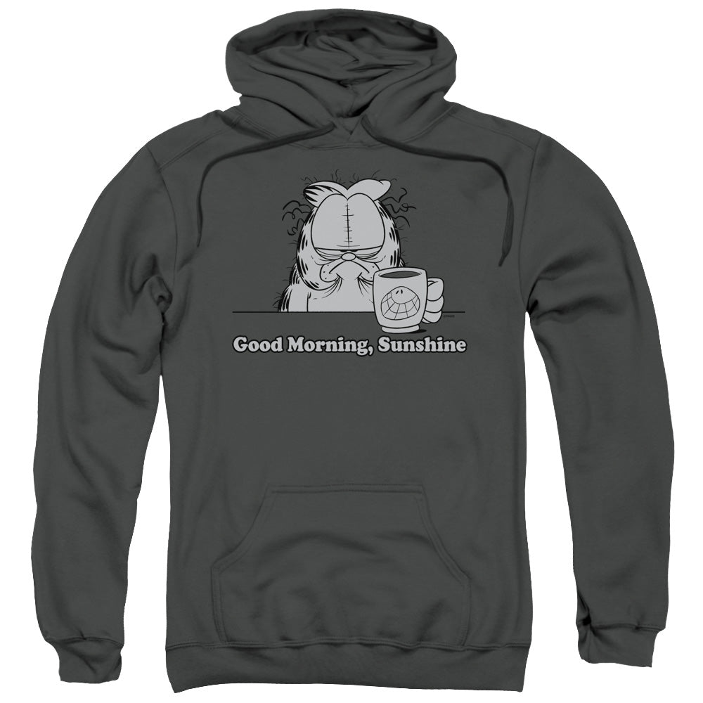 Garfield Good Morning Sunshine Mens Hoodie Charcoal