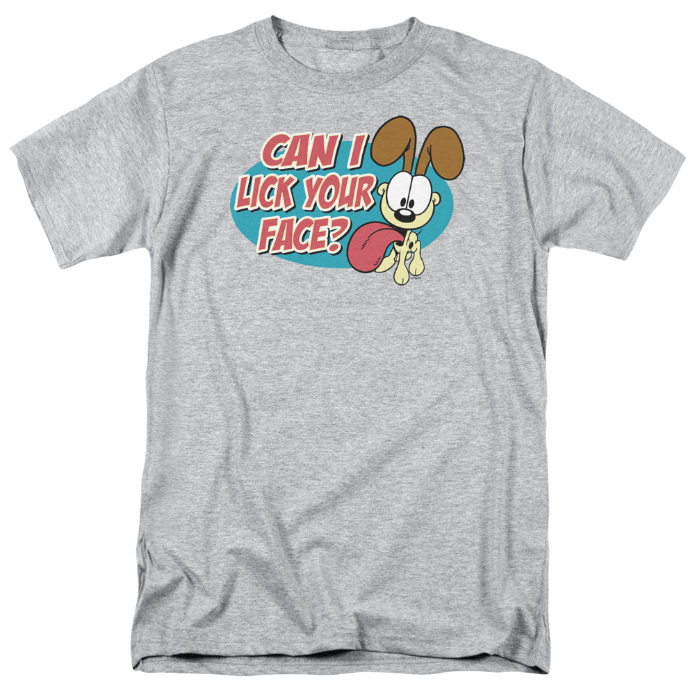 Garfield Question Mens T Shirt Athletic Heather Officially Licensed