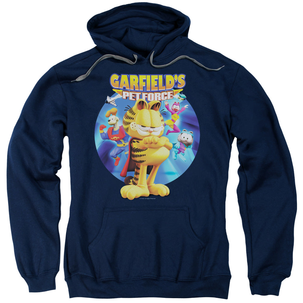 Garfield Dvd Art Mens Hoodie Navy