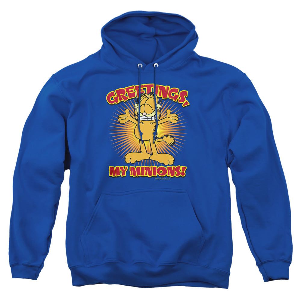 Garfield Minions Mens Hoodie Royal Officially Licensed