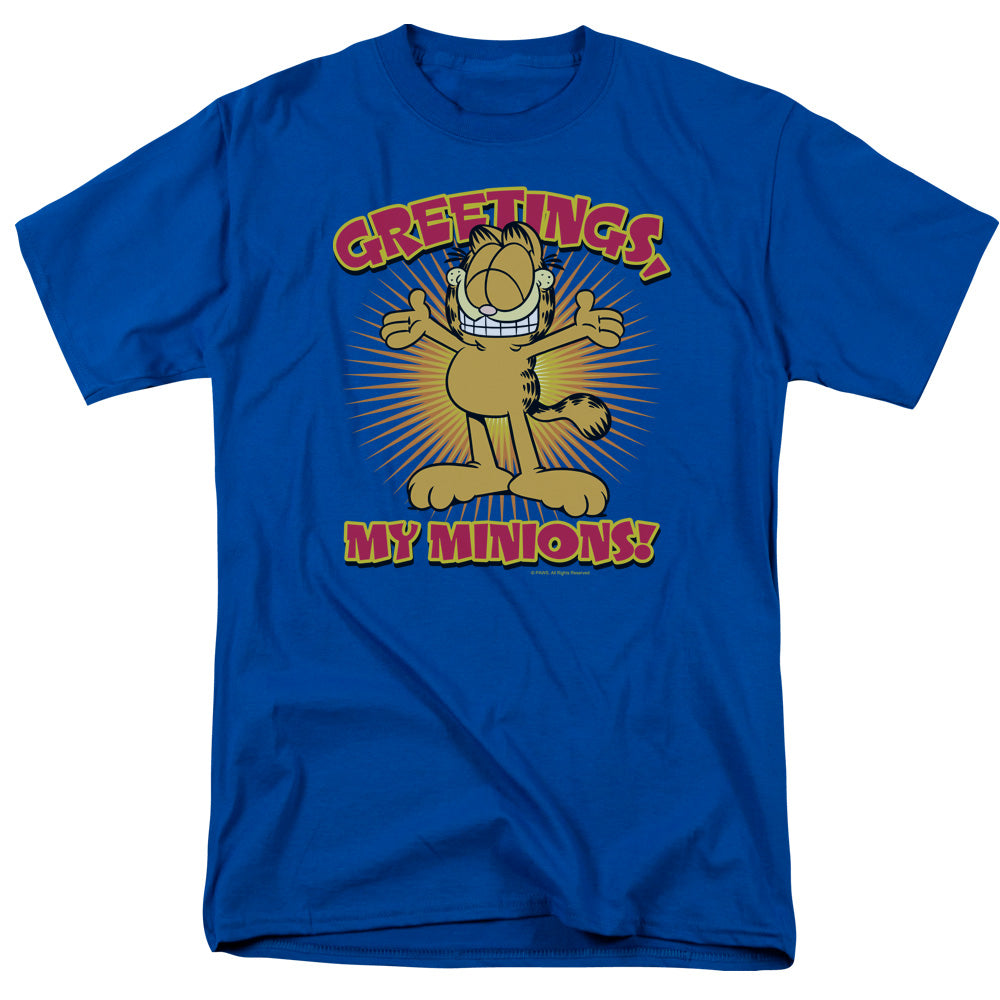 Garfield Minions Mens T Shirt Royal Officially Licensed