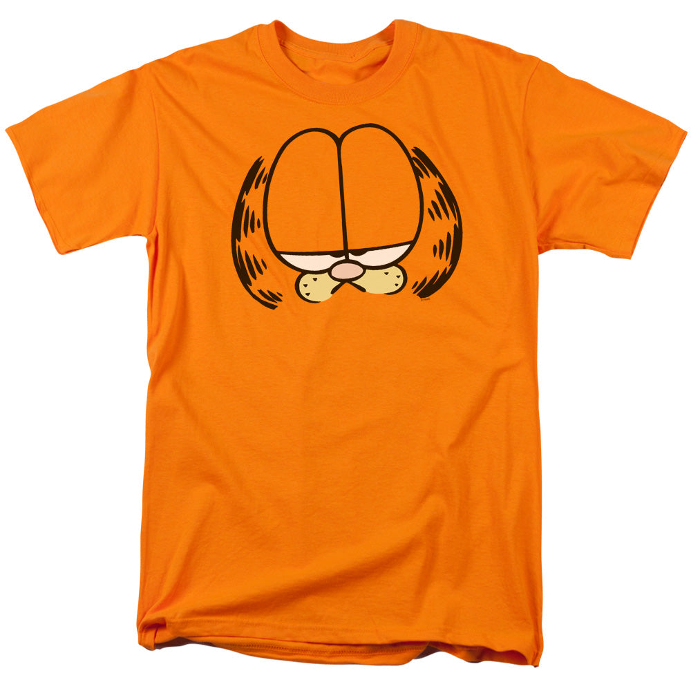 Garfield Big Head Mens T Shirt Orange Officially Licensed