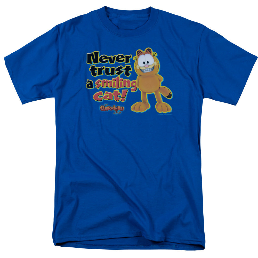 Garfield Smiling Mens T Shirt Royal Officially Licensed
