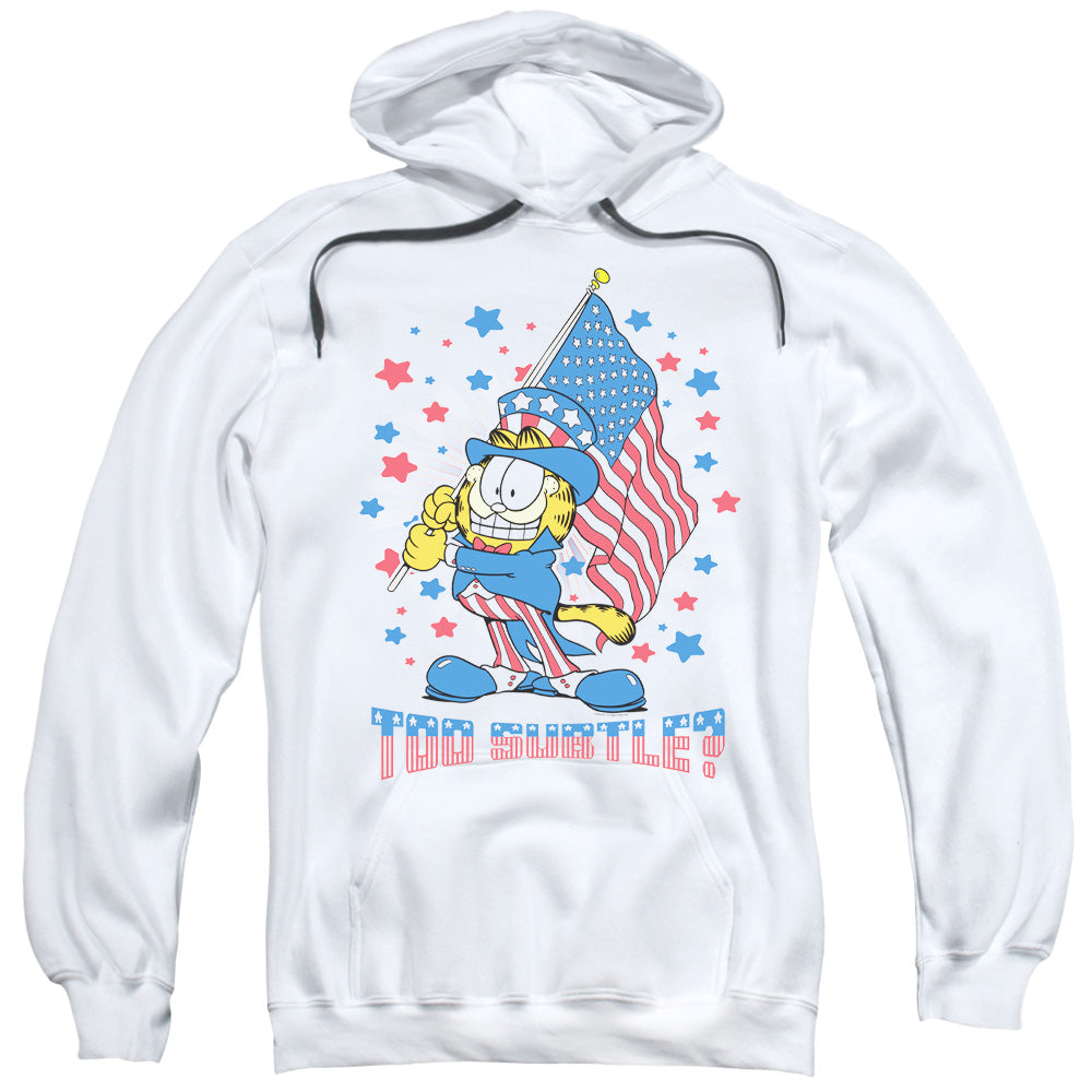 Garfield Subtle Mens Hoodie White
