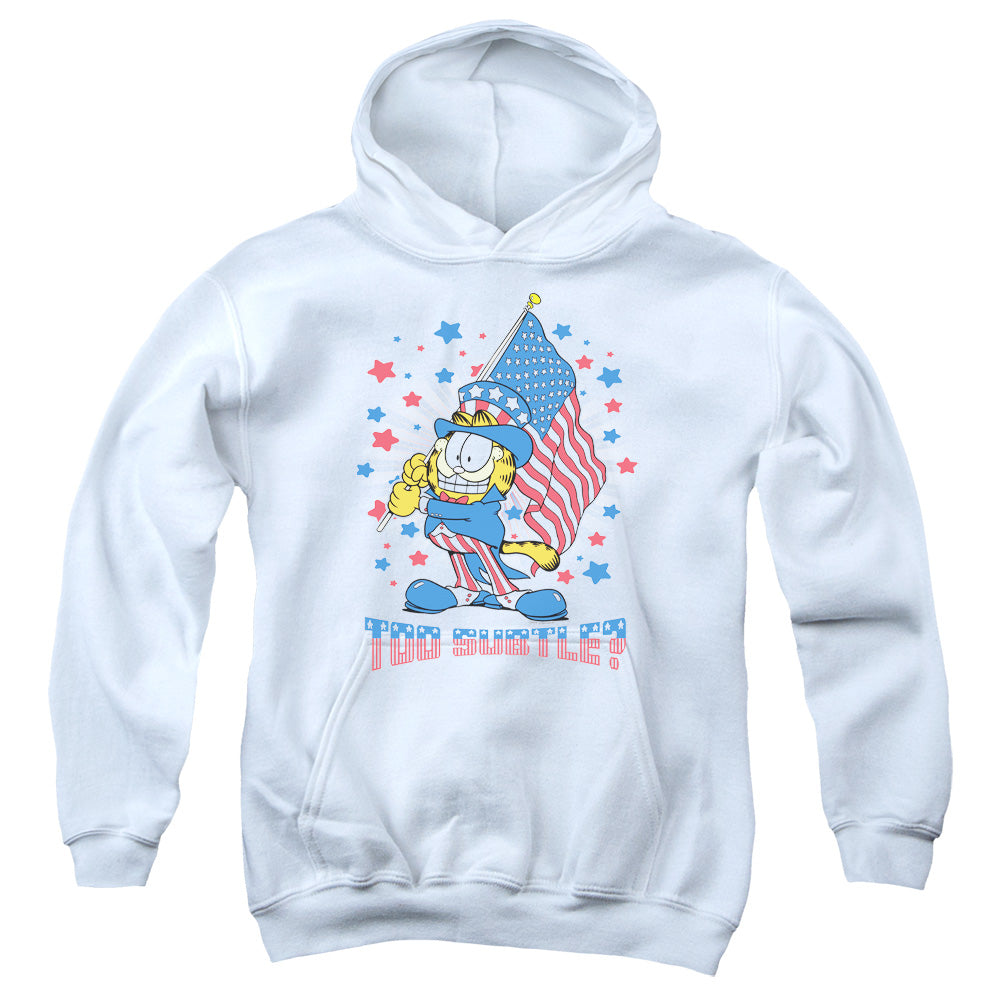 Garfield Subtle Kids Youth Hoodie White