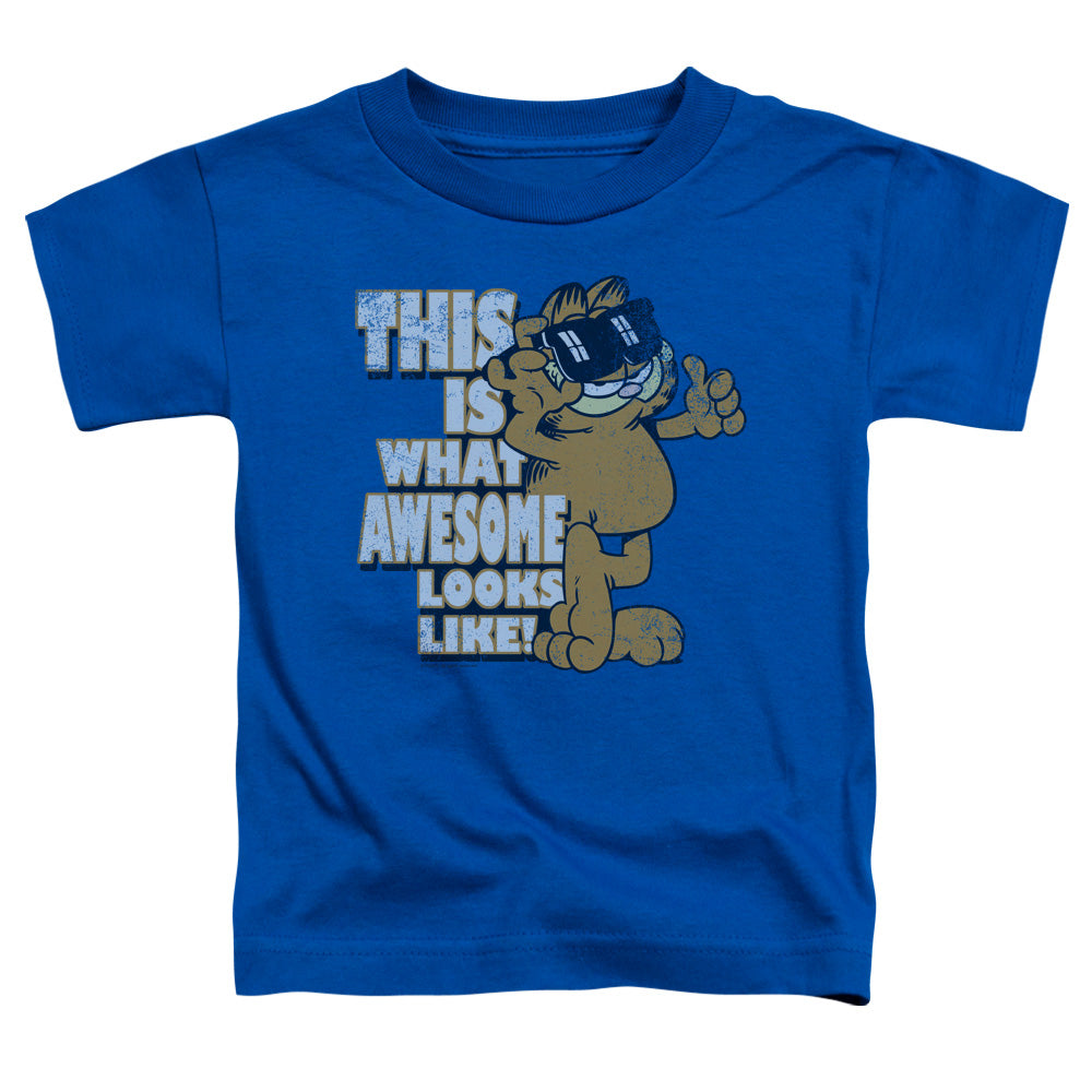 Garfield Awesome Toddler Kids Youth T Shirt Royal Blue
