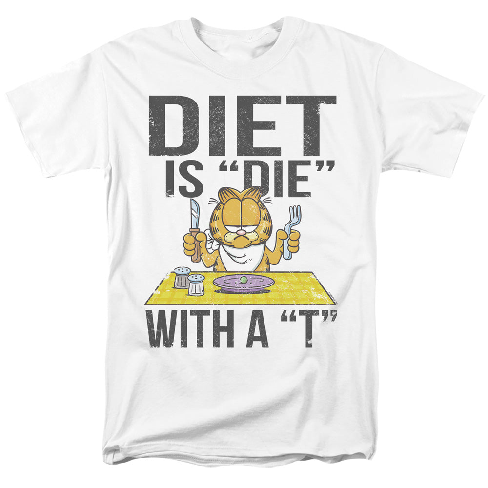 Garfield Diet Is Die With A T Mens T Shirt White Officially Licensed