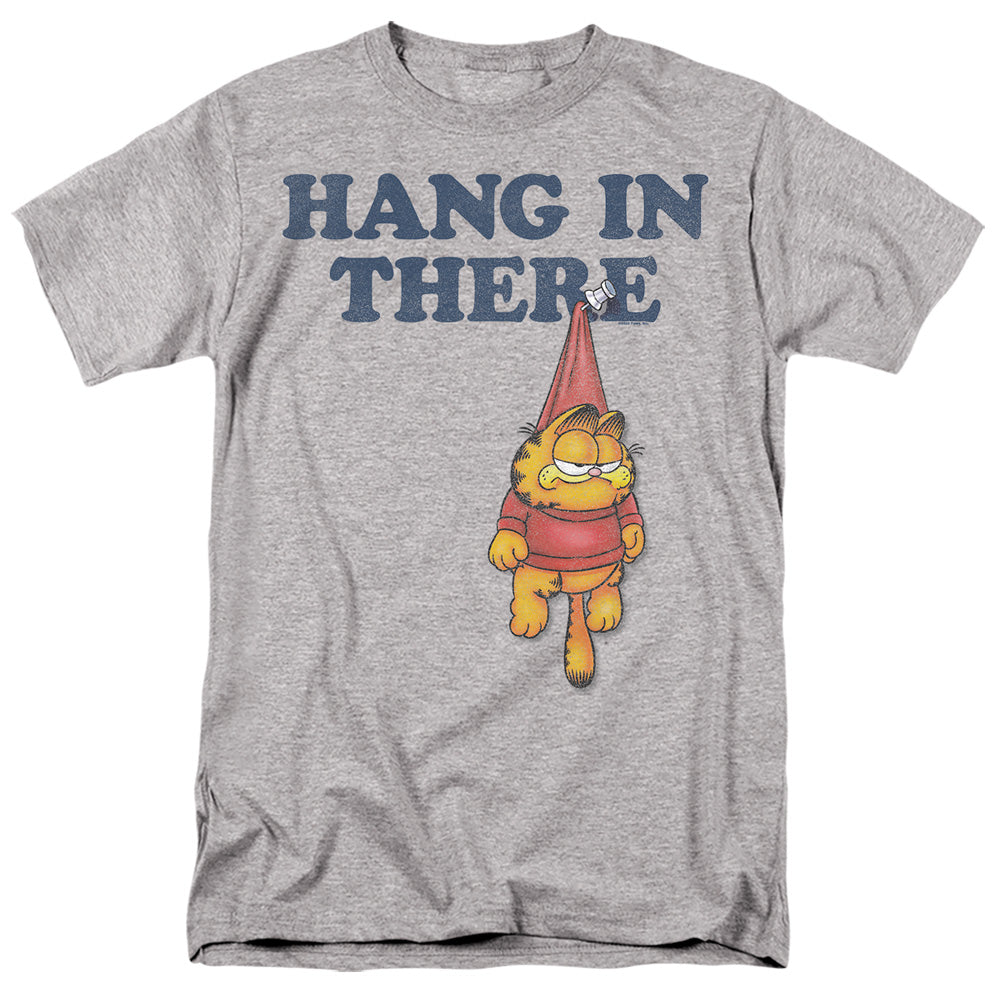 Garfield Hang In There Mens T Shirt Athletic Heather Officially Licensed