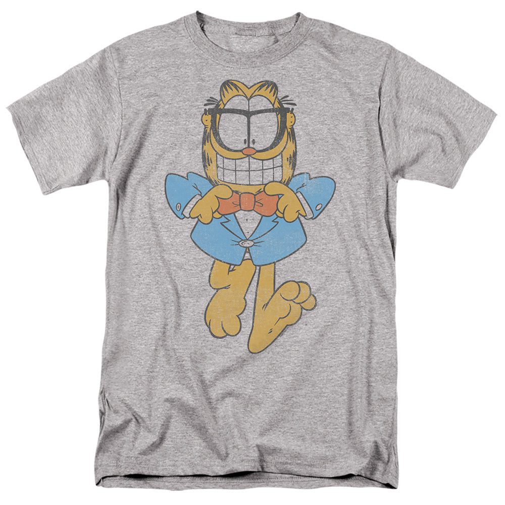 Garfield Dapper Cat Mens T Shirt Athletic Heather Officially Licensed