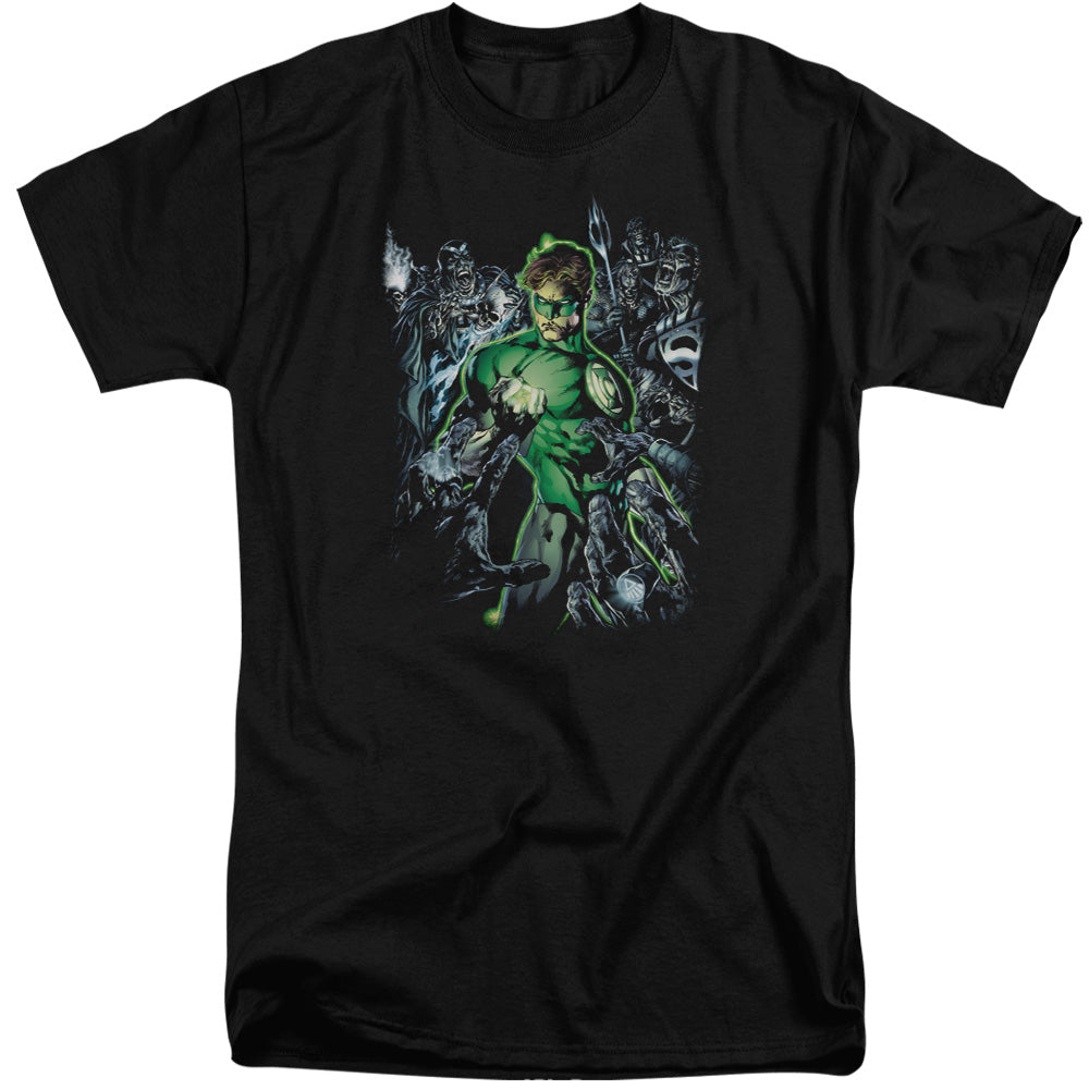 Green Lantern Surrounded By Death Mens Tall T Shirt Black Officially Licensed