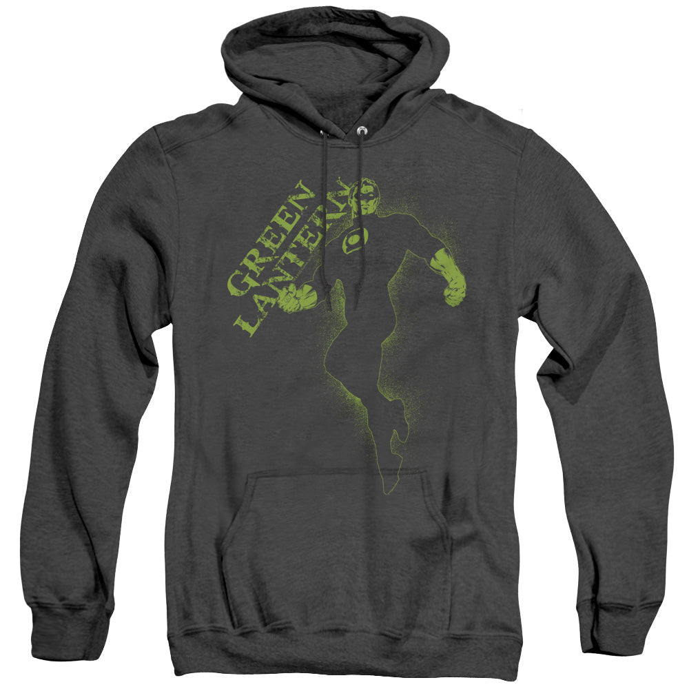Gl Lantern Darkness Heather Mens Hoodie Black Officially Licensed