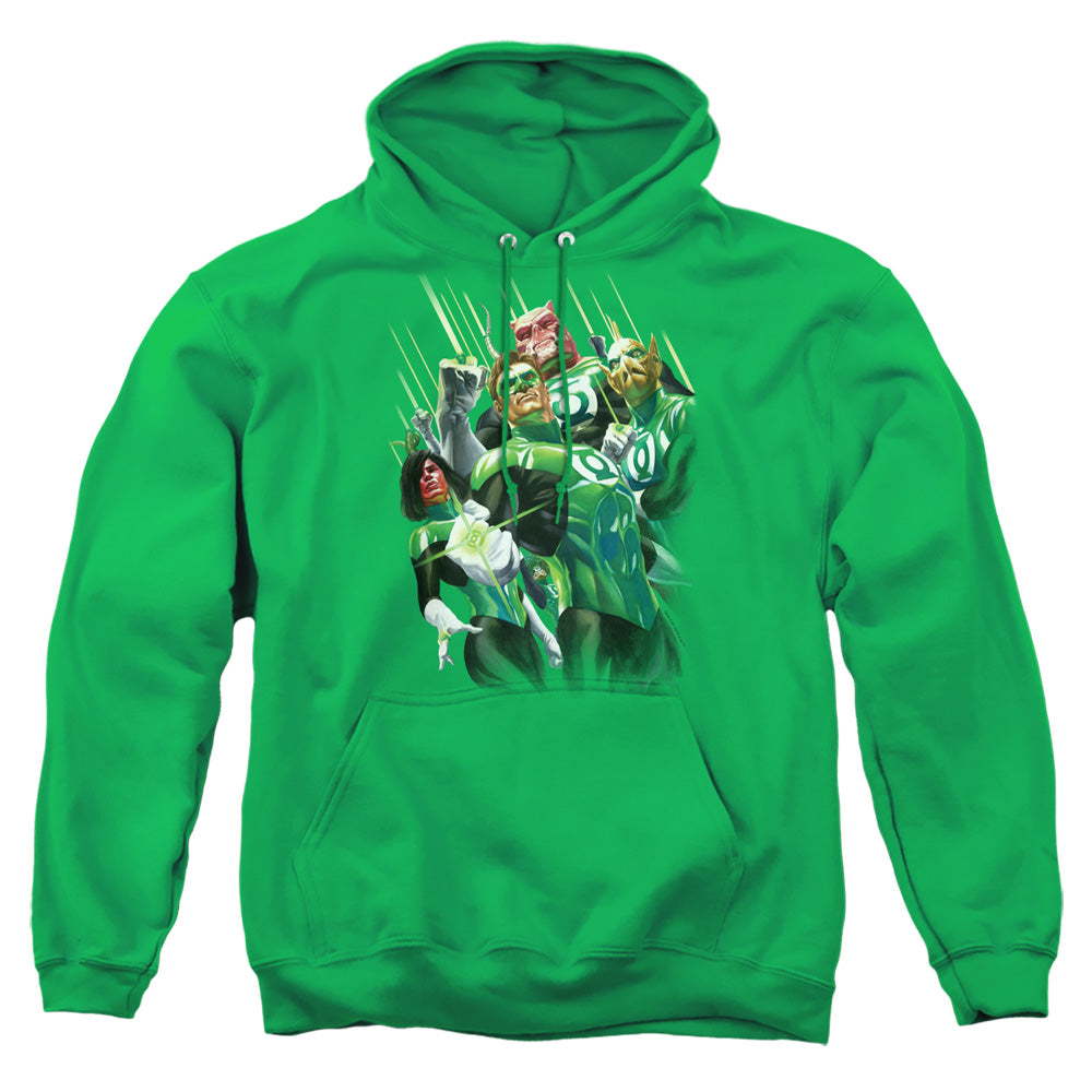 Gl Power Of The Rings Mens Hoodie Kelly Green Officially Licensed