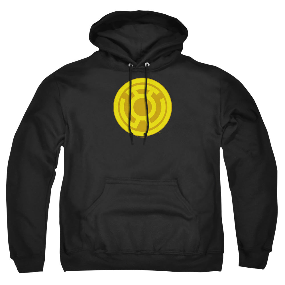 Green Lantern Yellow Symbol Mens Hoodie Black Officially Licensed