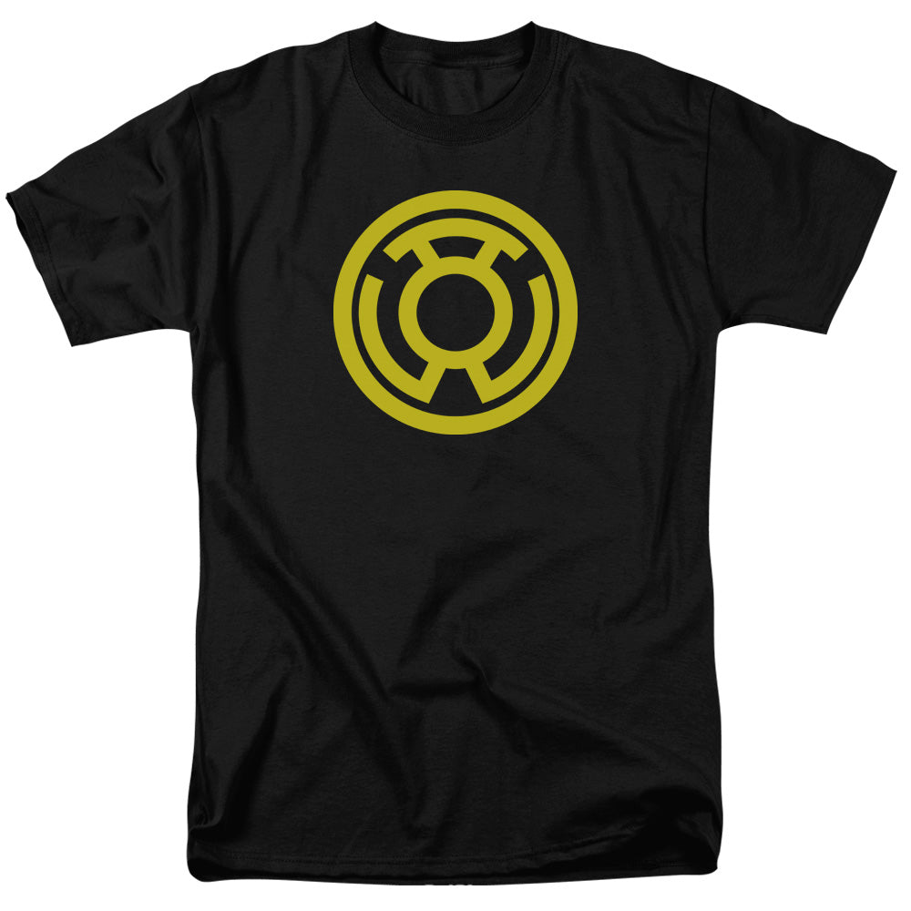 Green Lantern Yellow Emblem Mens T Shirt Black Officially Licensed