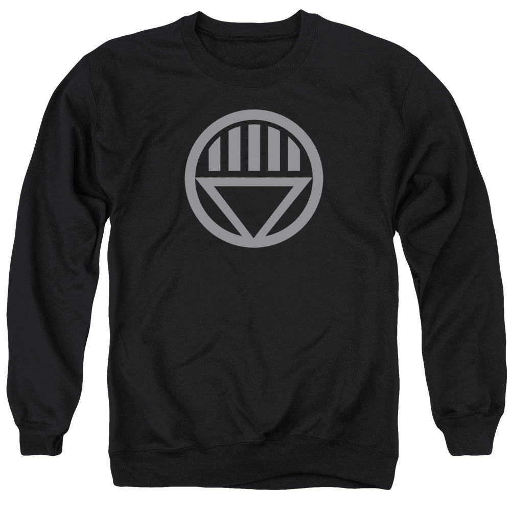 Green Lantern Grey Emblem Mens Crewneck Sweatshirt Black